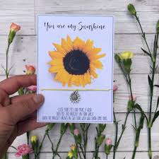 Jul 07, 2021 · inspirational sunflower quotes that will brighten up your day. Sunflower Friendship Bracelet You Are My Sunshine Wish Etsy