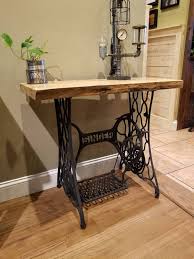 Live Edge Sewing Machine Table Etsy Antique Sewing Machine Table Singer Sewing Machine Table Singer Sewing Tables
