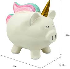 Large vintage bobs big boy bank 1970's rubber 8.25 $18.50. Buy Pig Unicorn Piggy Bank For Girls Kids Ceramic Coin Bank With Rubber Stopper Online In Indonesia B07jgqwt79