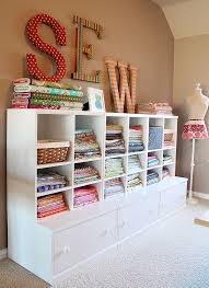 As a bonus, you'll learn how to store craft supplies as well. Fabric Storage Sewing Room Inspiration Sewing Room Storage Sewing Room Organization
