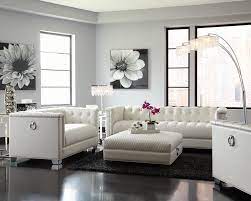 Steam clothing care lg sanitizer in white. Chaviano Contemporary White Two Piece Living Room Set 505391 S2 Leather Living Room Groups 209 Furniture Ca