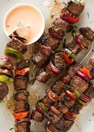 Marinated Beef Kabobs Recipe Kabob Recipes Marinated Beef Beef Kabobs