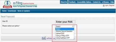 The due date for filing income tax returns is the date by which the returns can be filed without any late fee or penalty. Itr E Filing Password Reset 4 Ways To Reset Your Income Tax E Filing Password