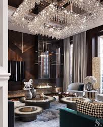 Grand Chandelier For A Grand Design Space Designed Y Studia 54 Luxury Living Room Luxury Interior Luxury Interior Design