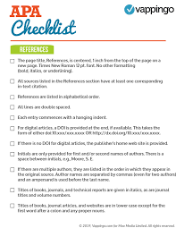 This page reflects the latest version of the apa publication manual (i.e this page gives basic guidelines for formatting the reference list at the end of a standard apa research paper. Apa Checklist And Guide To Apa Rules