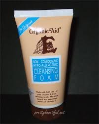 Organic aid® natural clear soap: Organic Aid Non Comedogenic Hypo Allergenic Cleansing Foam