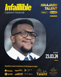ALBUM MAAJABU TALENT VOL. 1 Pour la piste 7, nous retrouvons l'artiste  @esperant_muanda_artiste . Si vous avez une bonne mémoire, il était numéro  15 et dans le prime 03 ACOUSTIC, il nous