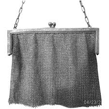 Vintage Sterling Silver Mesh Purse Bag Handbag In 2020 Mesh Purse Silver Mesh Vintage Sterling Silver