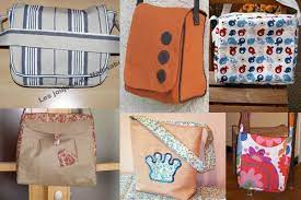 Menuet est pratique avec une bandoulière ajustable, une fermeture sécurisée par fermoir tourniquet et deux poches zippées : 12 Tutoriels De Sac Besace Petit Citron