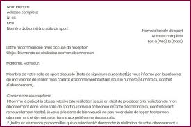 Bien évidemment, la nounou concernée doit approuver les propos contenus dans la lettre. Lettre De Resiliation A La Salle De Sport Modele