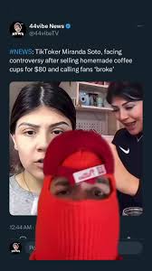 TikToker Miranda Soto Calls Fans Broke: Outrage Over 80 Dollar Cups