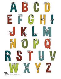 Printable Cartoon Letters Woo Jr Kids Activities Lettering Alphabet Cartoon Letters Cute Fonts Alphabet