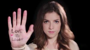 Anna Kendrick Is Showing Her Hand Written Love Is Louder With Black  Background HD Anna Kendrick Wallpapers