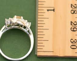 Vintage Rhinestone Sterling Silver Ring by Avon Size 6, K22