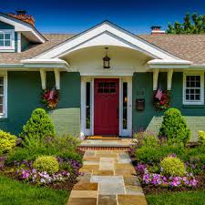 Painted brick house color ideas. 75 Beautiful Green Brick Exterior Home Pictures Ideas July 2021 Houzz