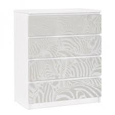 Mobelfolie Fur Ikea Malm Kommode Selbstklebende Folie No Ds4 Zebrastreifen Hellgrau Moveis Pintados Moveis