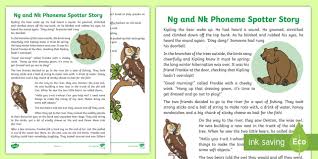 They went to see what it was and found a king sitting alone singing a sad song. Ng And Nk Phoneme Spotter Story Teacher Made