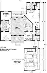 Welcome Home To This Delightful 1 800 Sq Ft Plan Featuring A Detached 2 Car Garage With A 373 Sq Ft Bon Coastal House Plans House Plans Monster House Plans