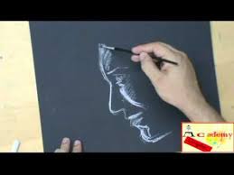 Disegnare Con Il Gessetto Su Cartoncino Nero Parte 2 Disegni A Gessetto Cartoncini Disegni