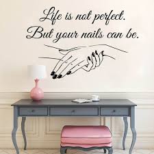 Fenetre Vinyle Decalque Ongle Salon Citation Mur Autocollant Nail Art Vernis Mural Beaute Salon D Decoration Salon De Beaute Salon De Beaute Interieur De Salon