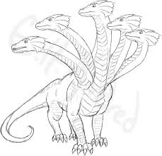 Gallery For Simple Hydra Drawing Drawings Mythical Creatures Hydra