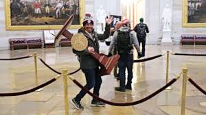 The pope has been arrested for child trafficking and president trump has put the military in charge of. Alleged Lectern Thief Horn Helmeted Suspect Arrested In Connection With Capitol Riot Gma