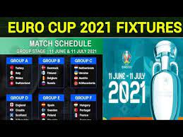 Euro Cup 2021 Fixtures Official Schedule Date And Timetable Of Euro 2021 Youtube