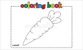 The page features one of the most favorite anime characters: Simple Carrot Coloring Book For Children And Kids Stock Vector Illustration Of Cute Cartoon 102793220