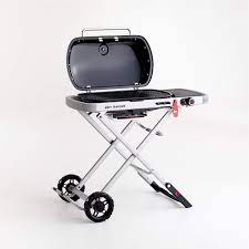 Propane, charcoal, electric, natural gas, pellet Weber Traveler Portable Black Lp Gas Grill Reviews Crate And Barrel