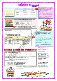 What is a defining relative clause? Relative Clauses Esl Worksheet By Malvarosa