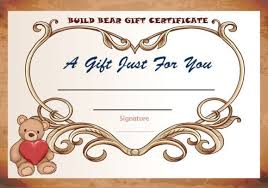 Send a card that's truly personalized and from the heart. Build Bear Gift Certificate Gift Certificate Template Build A Bear Gifts Build A Bear