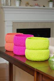 10 Free Crochet Home Decor Patters Gleamitup Crochet Basket Crochet Home Decor Crochet Home