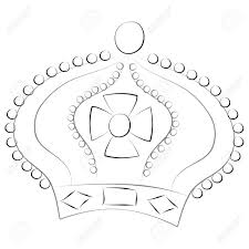 De enige echte kroon van de koning! Schets Van Een Koning Of Koningin Kroon Gea Soleerd Op Een Witte Achtergrond Royalty Vrije Cliparts Vectoren En Stock Illustratie Image 69326231