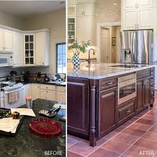 Andy Wolfe Of Northeast Factory Direct Used Columns To Complete The Island In This 660 Painted Hazelnut Glaze Kitch In 2020 Kitchen Remodel Cabinet Doors Living Spaces