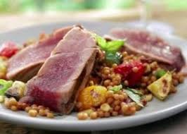 Chef flay challenges cesar gonzalez, owner of mama testa taqueria. Grilled Tuna With Grilled Ratatouille Couscous And Deconstructed