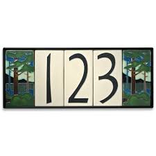 4x8 House Number Frame Holds Five Tiles Number Tiles House Numbers Craftsman House Numbers