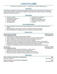 Download sample resume templates in pdf, word formats. Amazing Human Resources Resume Examples Livecareer