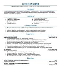 Sample cover letter for job application fresh engineering graduate. Amazing Human Resources Resume Examples Livecareer