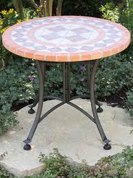 Side tables and coffee tables are great additions to patio sofas, lounges, and chairs allowing essential items to be within reach. Outdoor Interiors Mosaic Accent Table Gardener S Supply Outdoor End Tables Mosaic Accent Table Patio Side Table