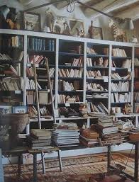 I Love How Messy It Is I Ll Bet Only The Owner Can Navigate It Home Interior Bookshelves