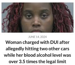 title Jasmine Renay Smith, 27, was charged with DUI with a blood alcohol  level over .15, possession of less than 20 grams of marijuana, and  possession of drug paraphernalia after allegedly hitting