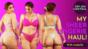 Arabella | Sheer Lingerie Try On Haul | See Through, Thong & Sheer Mesh! |  Nude Youtube Video | nudeyt.com