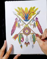 Best printable adult coloring pages dream catchers from owl dreamcatcher. Dream Catchers Colorit The Native American Spirit Adult Coloring Book Thick Smooth Paper Spiral Bound Lay Flat Hardback Covers 50 Single Sided Pages Animals Tribal Culture Coloring Pages Arts Crafts Sewing Art
