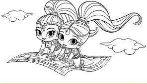 30 Magical Shimmer And Shine Coloring Pages Coloring Books Coloring Pages Free Coloring Pages