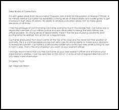 Warrant Officer Recommendation Letter Example Letter Samples Templates