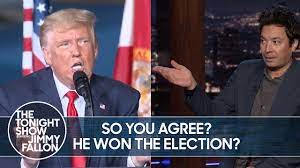 Republican presidential nominee donald trump appeared on the tonight show for a few minutes to talk up his campaign, in the midst of one of the mendacious and evasive. Trump Admits Biden Won The Election Yet Still Claims Fraud The Tonight Show Youtube