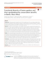Showcase your favorite flowers and greenery in the better homes & gardens 13 northcroft round fluted planter. Pdf Functional Diversity Of Home Gardens And Their Agrobiodiversity Conservation Benefits In Benin West Africa