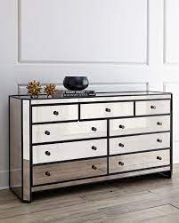 Wonderful Mirrored Dressers With 9 Drawers Mirrored Dresser Bedroom Mirrored Furniture Mirrored Chest