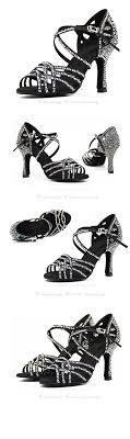 Tango Dance Shoe Rhinestone Latin Shoes For Women Ladies Comfort Salsa Shoes Latin Heels Ballroom Bronze Dance Shoes Jusedanc