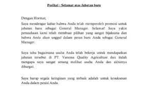 Your hard work paid off finally. Tag Archive Ucapan Selamat Atas Promosi Jabatan Dalam Bahasa Inggris